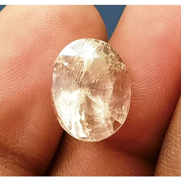 8.41 Carats Natural Yellow Sapphire 10.55x9.72x8.78mm