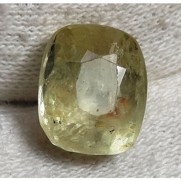 11.04 Carats Natural Lemon Yellow Sapphire 10.20x8.92x6.38mm