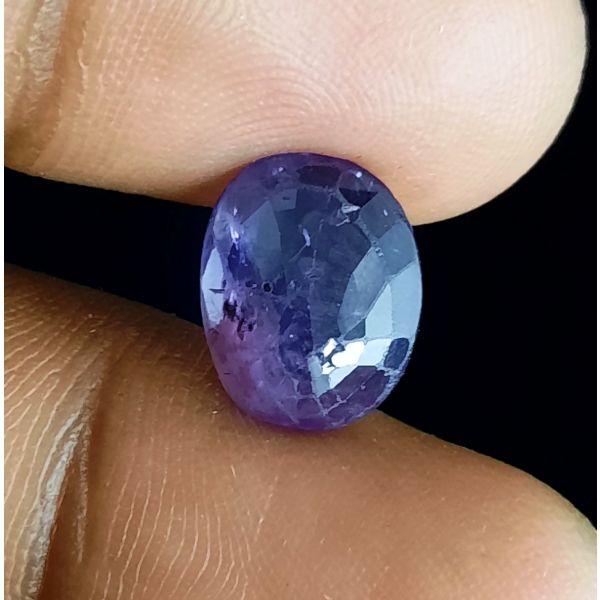 3.96 Carats Natural Purplish Violet Sapphire 10.94x9.09x3.83mm