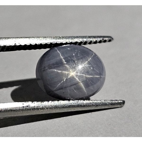 2.83 Carats Natural Shadow Blue Star Sapphire 8.47x6.97x4.34 mm