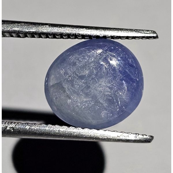 2.48  CARATS   Natural Dark Pastel Blue Star Sapphire    8.92x8.3x3.41 mm