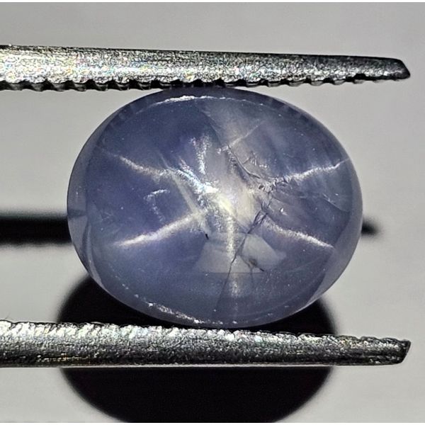 3.35  CARATS  Natural  Blue  Younder  Star Sapphire 8.80x7.20x5.0 mm