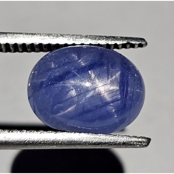 3.40 CARATS  Natural  United Nation Blue  Star Sapphire  9.1x7.5x4.93 mm