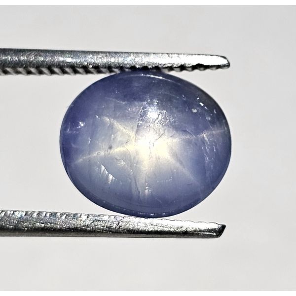 3.33 CARATS  Natural Bakawa Gray  Star Sapphire  9.15x7.85x4.35 mm