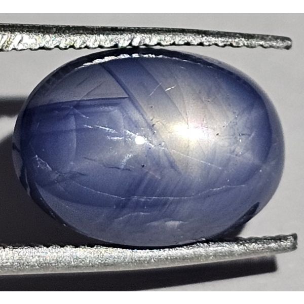 7.00 CARATS Natural Bedazzled Blue Star Sapphire  12.17x8.83x5.82 mm