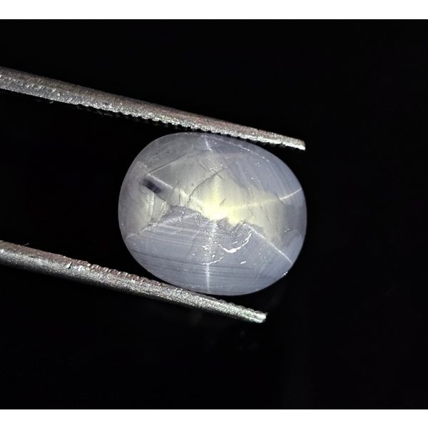 6.60 CARATS Natural Storm Gray Star Sapphire  12.50x10.04x4.69 mm