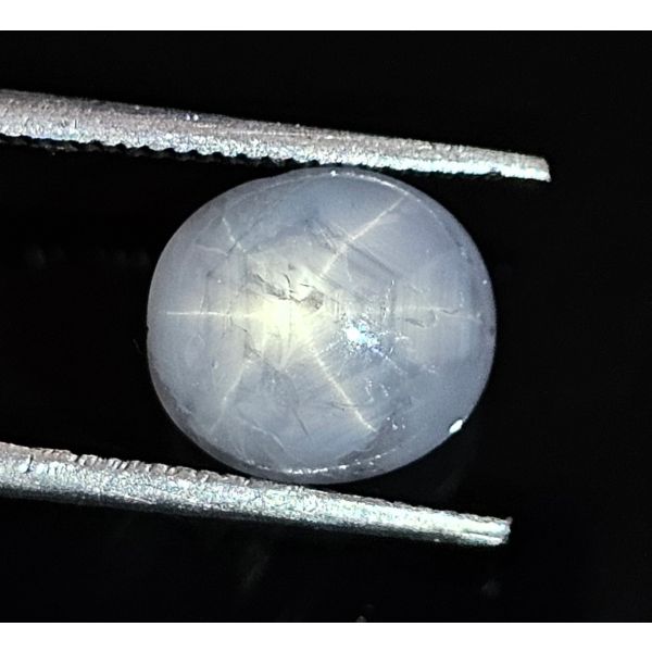 4.51 CARATS  Natural Rock Blue  Star Sapphire  9.37x8.36x5.31 mm