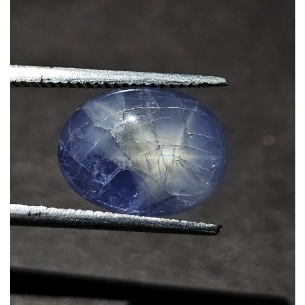 5.82   CARATS  Natural Roman Silver  Star Sapphire  11.02x10.34x4.67 mm