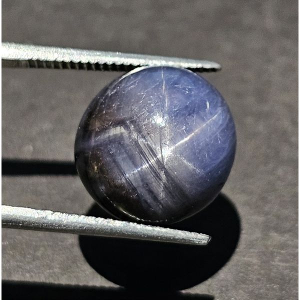 12.23  CARATS   Natural Ebony Clay Star Sapphire 11.72x10.97x8.68 mm