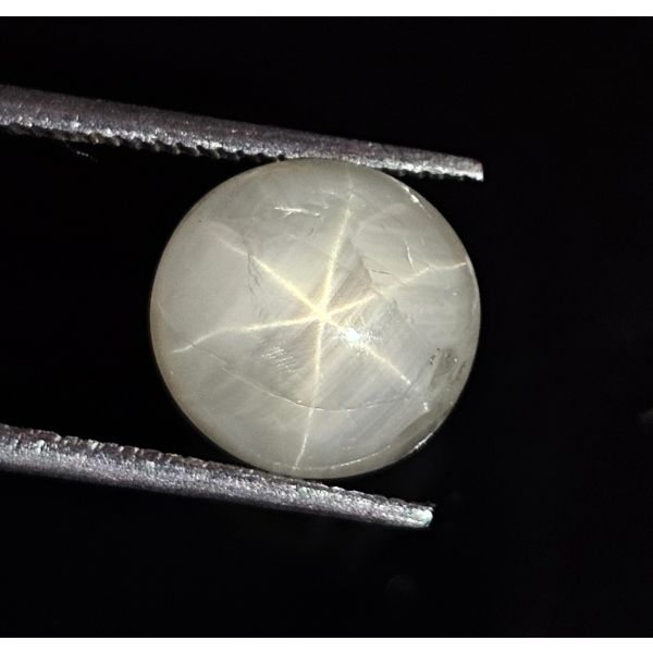 8.27  CARATS   Natural Roman Silver  Star Sapphire  10.81x9.32x7.33 mm