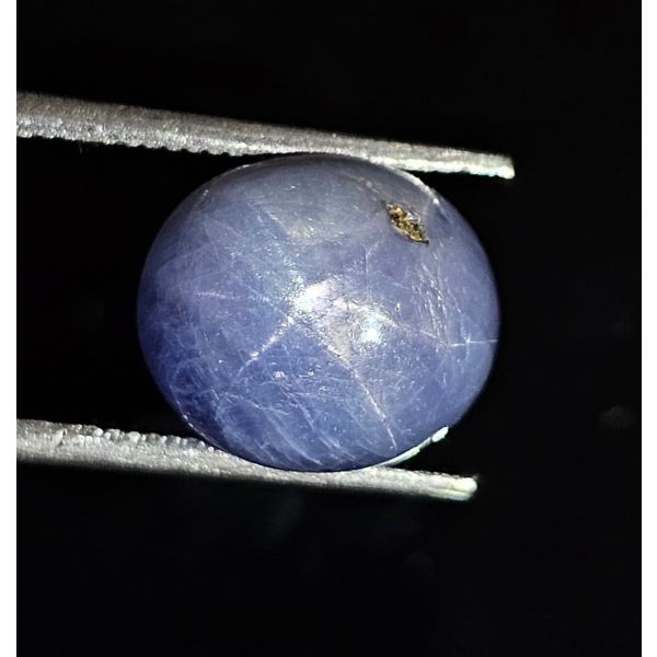 8.87 CARATS  Natural Chambray blue Star Sapphire  8.77x7.63x4.06 mm