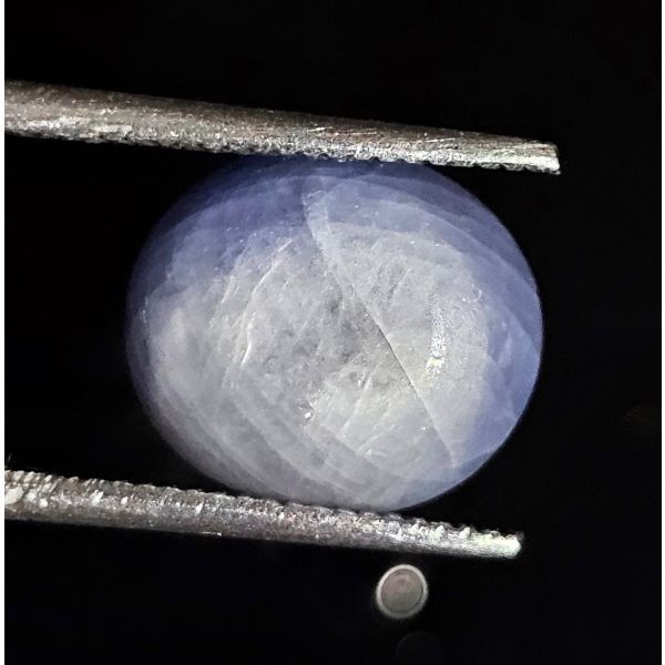 8.87 CARATS  Natural Chambray blue Star Sapphire  8.77x7.63x4.06 mm