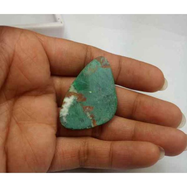 62.82 Carats Chrysocolla 39.35 x 24.95 x 6.16 mm