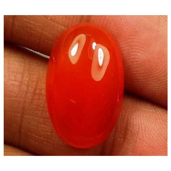 9.9 Carat Carnelian 17.80 x 11.08 x 6.51 mm