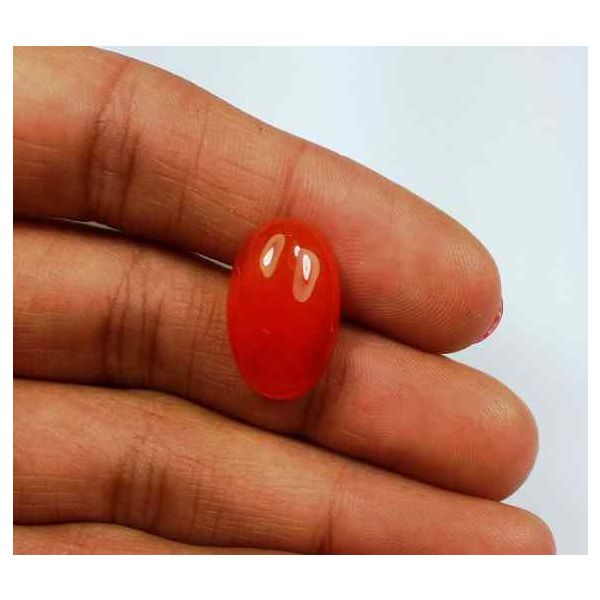 9.9 Carat Carnelian 17.80 x 11.08 x 6.51 mm