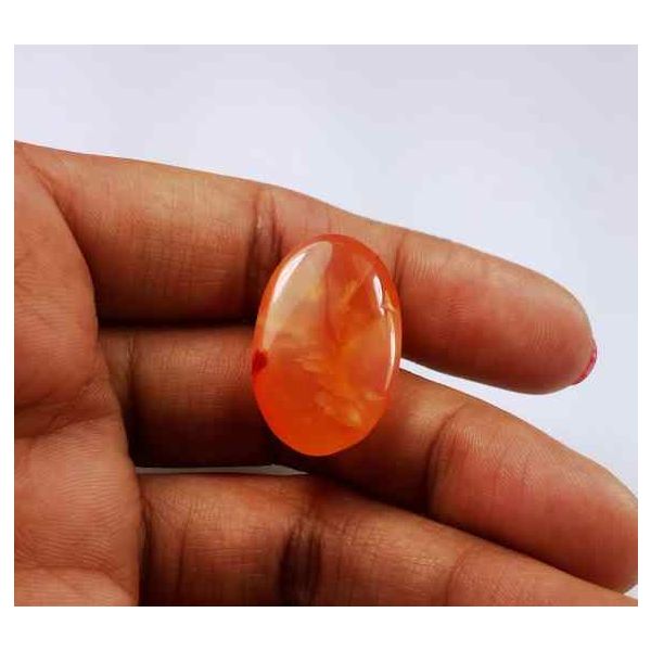 25.40 Carat Carnelian 25.35 x 15.79 x 8.75 mm