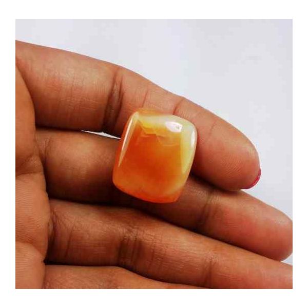 25.84 Carat Carnelian 20.74 x 16.99 x 8.64 mm