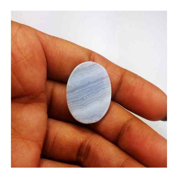 19.71 Carat Blue Lace Agate 26.40 x 19.00 x 4.31 mm