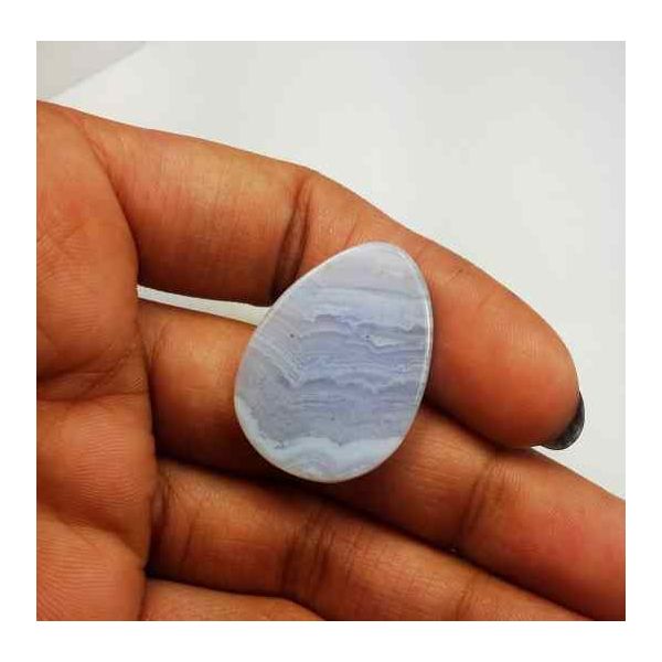 19.62 Carat Blue Lace Agate 27.61 x 19.93 x 4.13 mm