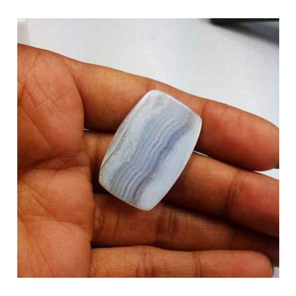14.33 Carat Blue Lace Agate 31.49 x 20.67 x 3.91 mm