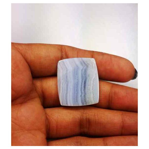 22.66 Carat Blue Lace Agate 25.78 x 21.89 x 3.94 mm
