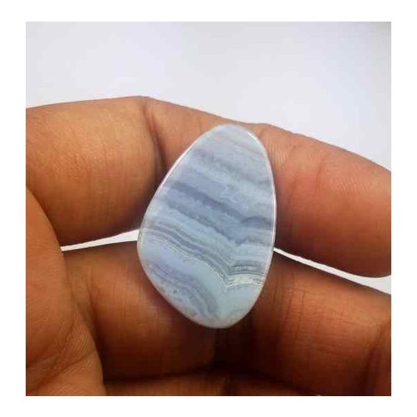 15.69 Carat Blue Lace Agate 25.77 x 16.70 x 4.29 mm