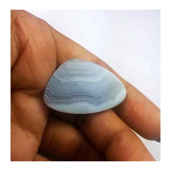 29.96 Carat Blue Lace Agate 35.04 x 22.72 x 4.49 mm