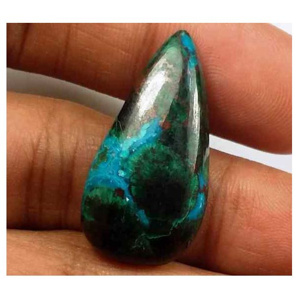 17.49 Carats Chrysocolla 27.36 x 13.90 x 4.75 mm