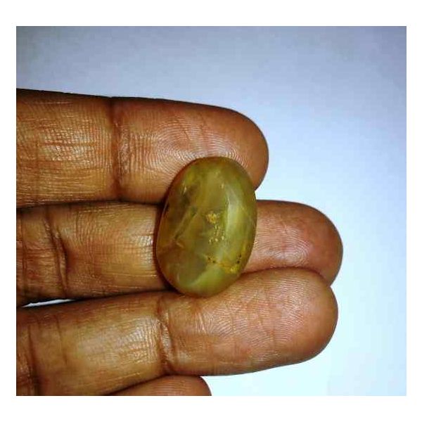 23.85 Carats Natural Chrysoberyl Opal Cat's Eye 23.65 x 16.65 x 10.68 mm