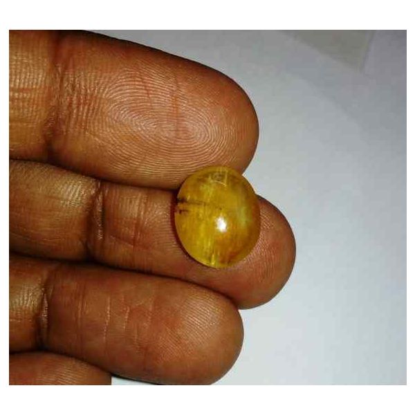 4.58 Carats Kanak Khet Chrysoberyl Cat's Eye 13.47 x 11.42 x 5.25 mm