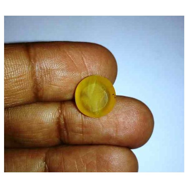 6.54 Carats Natural Chrysoberyl Opal Cat's Eye 12.24 x 11.92 x 7.90 mm