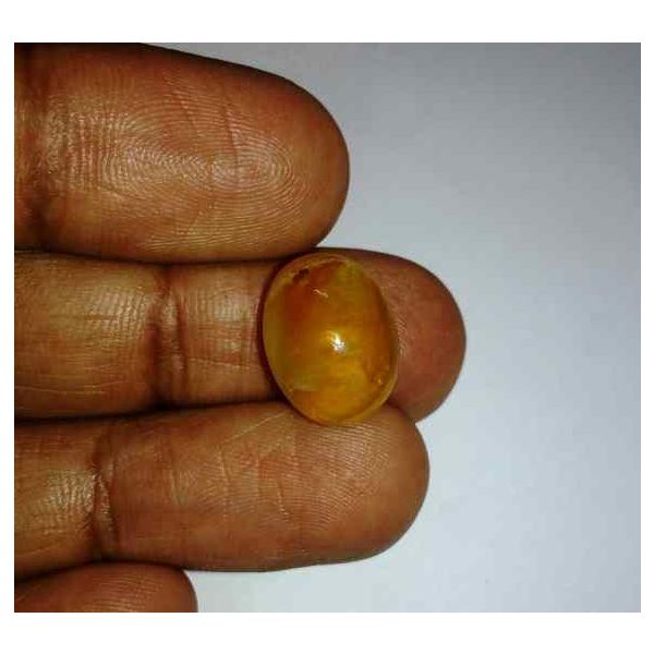 7.20 Carats Kanak Khet Chrysoberyl Cat's Eye 15.29 x 11.70 x 6.87 mm