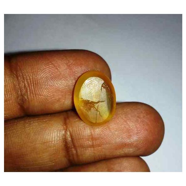 7.20 Carats Natural Chrysoberyl Opal Cat's Eye 15.29 x 11.70 x 6.87 mm