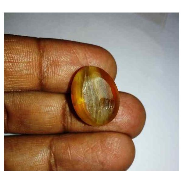 19.54 Carats Natural Chrysoberyl Opal Cat's Eye 19.50 x 15.09 x 11.93 mm