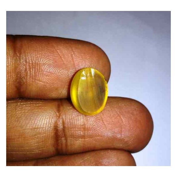 5.32 Carats Natural Chrysoberyl Opal Cat's Eye 13.16 x 10.61 x 6.37 mm