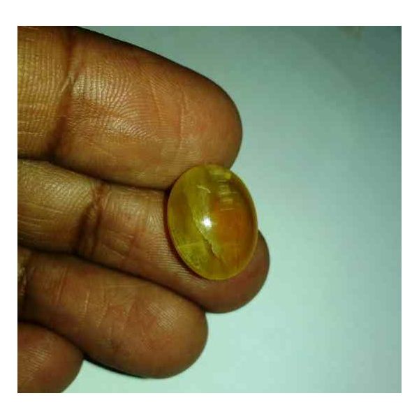 8.31 Carats Kanak Khet Chrysoberyl Cat's Eye 16.61 x 13.60 x 6.71 mm