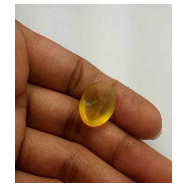 8.63 Carats Kanak Khet Chrysoberyl Cat's Eye 17.19 x 12.68 x 7.23 mm