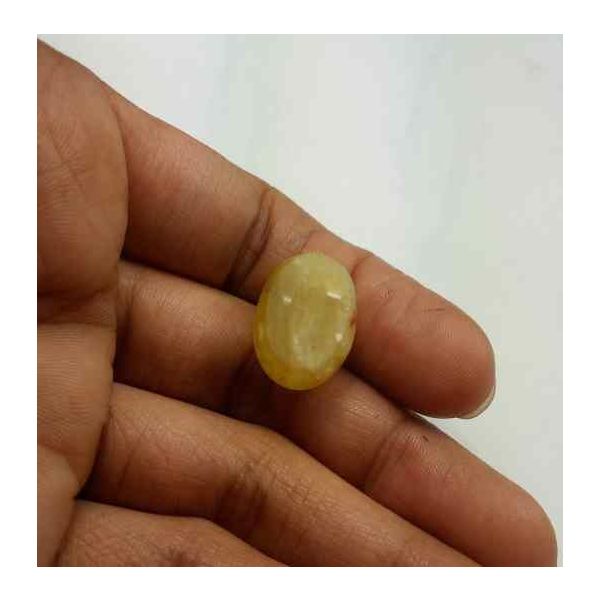 12.17 Carats Chrysoberyl Cat's Eye 17.51 x 12.61 x 8.86 mm