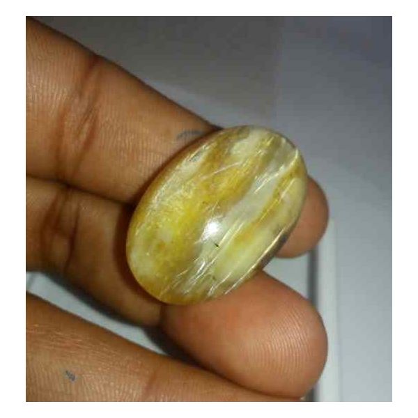 52.87 Carats Chrysoberyl Cat's Eye 30.19 x 19.79 x 15.90 mm