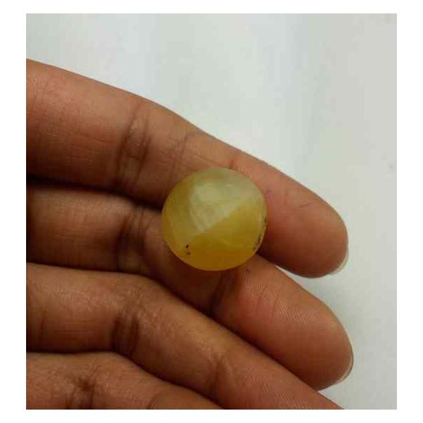 10.31 Carat Natural Chrysoberyl Opal Cat's Eye 17.14 x 16.35 x 9.78 mm
