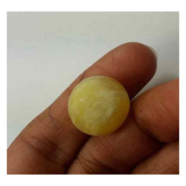 18.39 Carat Natural Chrysoberyl Opal Cat's Eye 16.11 x 15.90 x 12.70 mm