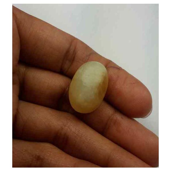 16.76 Carat Natural Chrysoberyl Opal Cat's Eye 20.12 x 13.70 x 12.07 mm