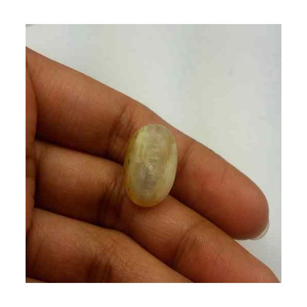 10.60 Carat Natural Chrysoberyl Opal Cat's Eye 18.85 x 16.96 x 8.26 mm