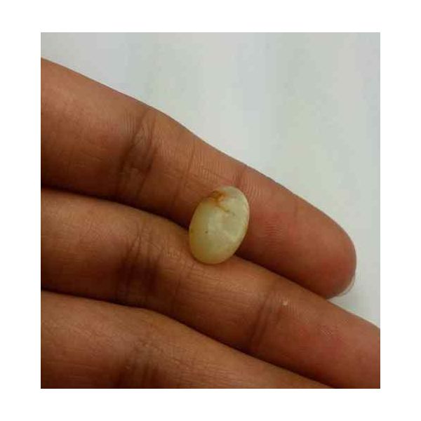 4.29 Carat Natural Chrysoberyl Opal Cat's Eye 12.66 x 8.51 x 6.90 mm