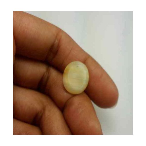 7.22 Carat Natural Chrysoberyl Opal Cat's Eye 14.92 x 11.98 x 7.23 mm