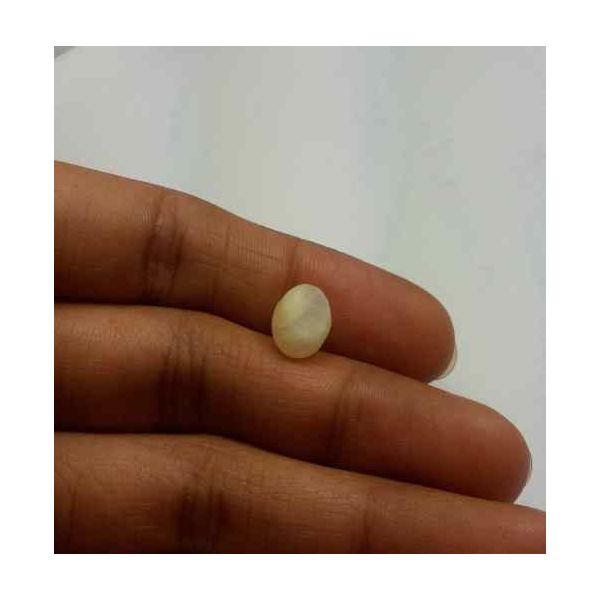 2.61 Carat Natural Chrysoberyl Opal Cat's Eye 10.15 x 7.16 x 5.99 mm