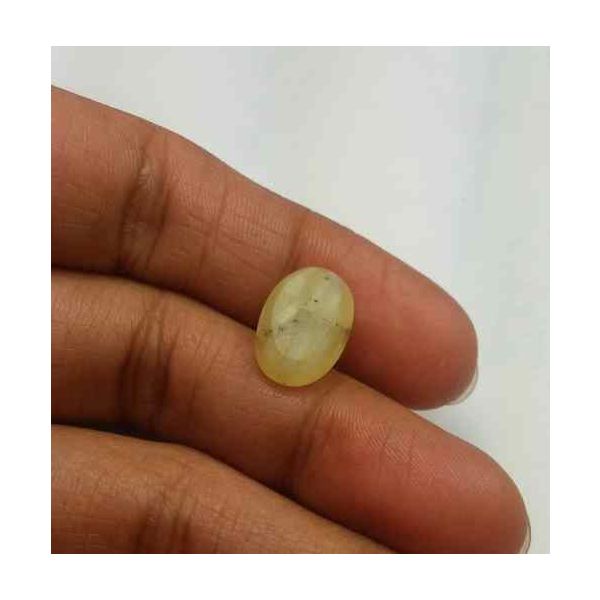 4.73 Carat Natural Chrysoberyl Opal Cat's Eye 13.88 x 9.19 x 7.30 mm