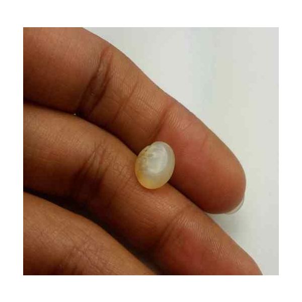 2.26 Carat Natural Chrysoberyl Opal Cat's Eye 10.42 x 7.80 x 5.50 mm