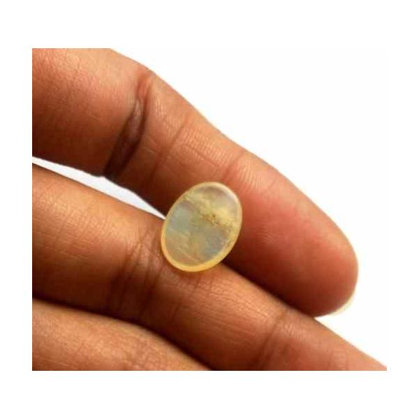 2.45 Carat Natural Chrysoberyl Opal Cat's Eye 12.81 x 9.87 x 3.61 mm