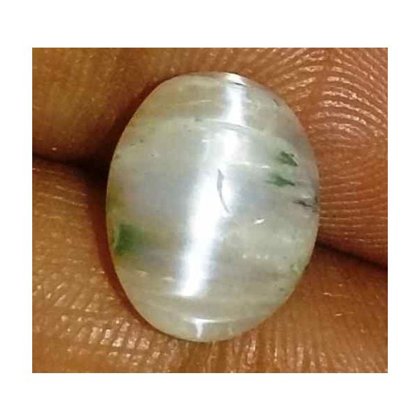 2.56 Carat Creamish White Kanak Khet Chrysoberyl Cat's Eye 10.50 x 8.41 x 4.77 mm